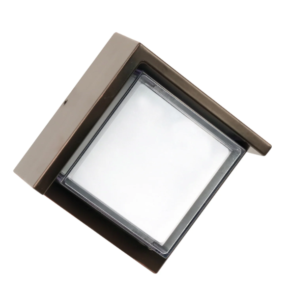 Feit Electric S5SQWM/830/DD/BZ 5 in. Dusk to Dawn LED Security Light Wall Light Color Temperature 3000K, Wattage 8W, Voltage 120V Pack 1