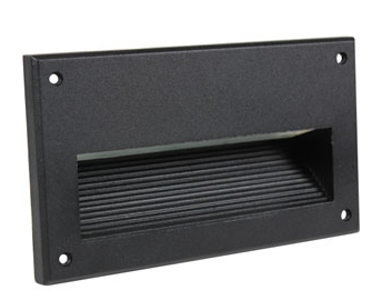 Orbit S712C-BK Step Light Face Plate Black Finish