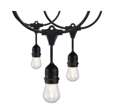 SATCO S8030 24Ft  LED String Light  Includes 12-S14 bulbs  2200K 120 Volts