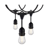 SATCO NUVO S8030 24Ft  LED String Light  Includes 12-S14 bulbs  2200K 120 Volts