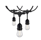 SATCO NUVO S8037 2 Pack 24Ft; LED String Light; Includes 12-S14 bulbs; 2200K; 120 Volts