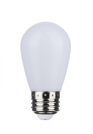 SATCO S8051 Replacement LED String Light Lamp; 1 Watt; S14; Tunable White; Frosted; Starfish IOT; 12 Volt; Medium Base; 2-Pack