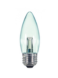 SATCO NUVO S9154 1.4 Watt LED; B11; Clear; 2700K; Medium base; 120 Volt; Carded Light Bulb