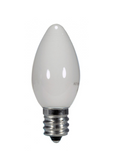 SATCO NUVO S9157 0.5 Watt LED; C7; White; 2700K; Candelabra base; 120 Volt; Carded Light Bulb