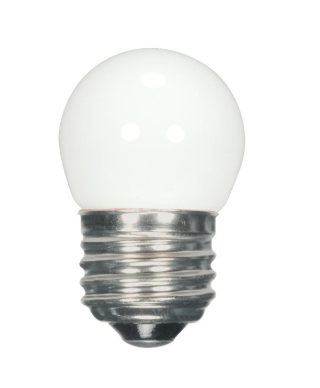 SATCO S9161 1.2 Watt LED; S11; White; 2700K; Medium base; 120 Volt; Carded Light Bulb