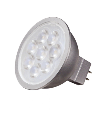 SATCO S9496 6.5 Watt; LED MR16 LED; 3000K; 40 deg. Beam Angle; GU5.3 base; 12 Volt AC/DC Light Bulb
