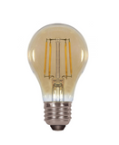 SATCO NUVO S9583 4.5 Watt A19 LED; Amber; Medium base; 2000K; 350 Lumens; 120 Volt Light Bulb