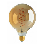 SATCO  S9969 4.5 Watt G40 LED; Amber; Medium base; 2000K; 240 Lumens; 120 Volt Light Bulb