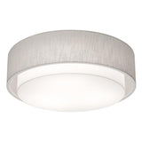 AFX Lighting SAF1614LAJUD-LW 18W LED Sanibel Flush Mount, 120-277V, CCT Selectable, Linen White Finish