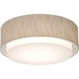 AFX Lighting SAF1614MB-JT 16-in 25W LED E26 Sanibel Flush Mount 2 Lights, 120V, Jute Finish