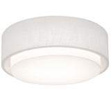 AFX Lighting SAF1614MB-LW 16-in 25W LED E26 Sanibel Flush Mount 2 Lights, 120V, Linen White Finish