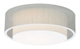 AFX Lighting SAF1824LAJUD-JT-MS 30W LED Sanibel Flush Mount W/ Sensor, 120V-277V, Selectable CCT, Jute Finish