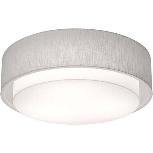 AFX Lighting SAF1824LAJUD-LW-BB 30W LED Sanibel Flush Mount W/ Backup, 120V-277V, Selectable CCT, Linen White Finish