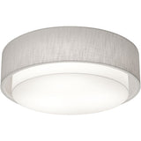 AFX Lighting SAF1824LAJUD-LW-BB 30W LED Sanibel Flush Mount W/ Backup, 120V-277V, Selectable CCT, Linen White Finish