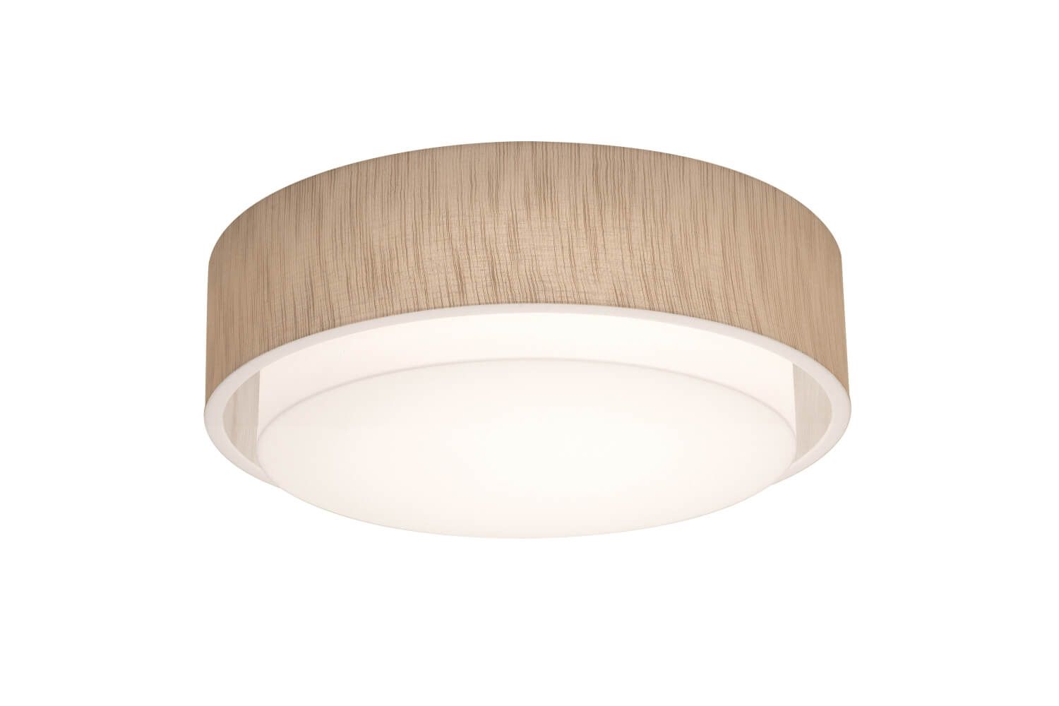 AFX Lighting SAF1824MB-JT Sanibel 3 Light 18 Inch Drum Flush Mount In Jute With White Acrylic Diffuser