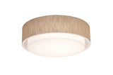 AFX Lighting SAF1824MB-JT Sanibel 3 Light 18 Inch Drum Flush Mount In Jute With White Acrylic Diffuser