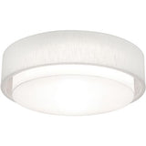 AFX Lighting SAF3244L5AJUD-LW Sanibel 32 Inch LED CCT Flush Mount In Linen White With White Acrylic Diffuser