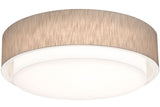 AFX Lighting SAF3244MB-JT Sanibel 4 Light 32 Inch Drum Flush Mount In Jute With White Acrylic Diffuser