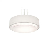 AFX Lighting SAP1824LAJUDBK-LW 18-in 30W Sanibel Pendant Light, 120V-277V, CCT Select, Black/Linen White