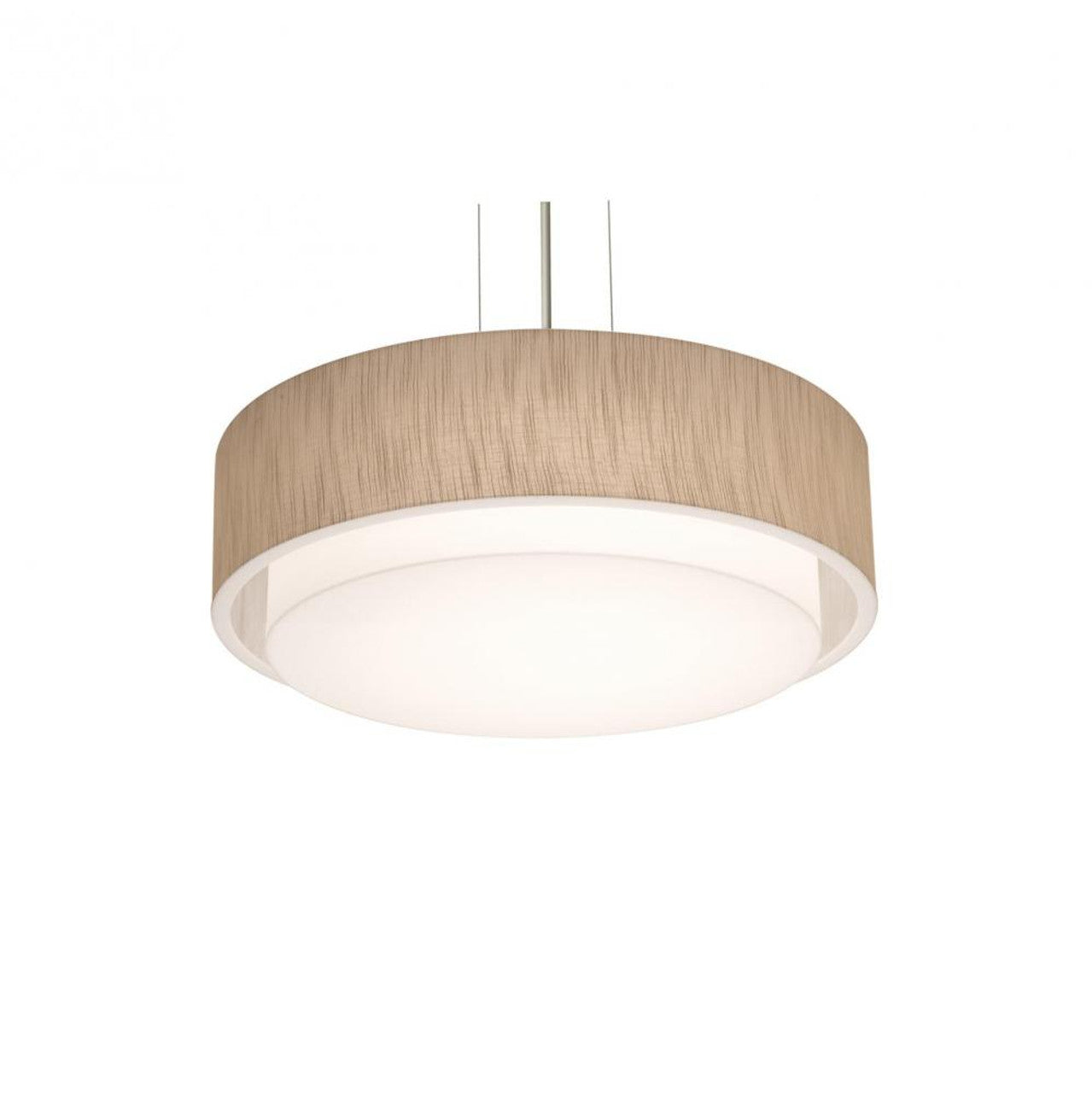 AFX Lighting SAP1824MBBK-JT 18-in 25W Sanibel Pendant Light, 3-Light, E26, 120V, Black/Jute
