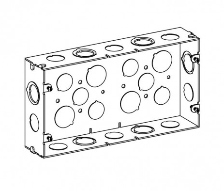 Orbit SB-3 1-5/8” Deep, 3-gang Multigang Switch Box