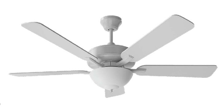 AFX Lighting SBGN525MACSNSL-BLWS Sandberg 52 Inch Ceiling Fan AC, with Light Bowl Kit Silver Finish, with Wall Switch