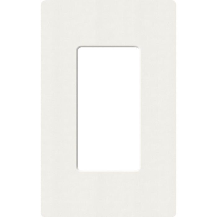 Lutron SC-1-GL Claro 1 Gang Wall Plate for Decorator/Rocker Switches, Glacier White Finish