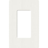 Lutron SC-1-GL Claro 1 Gang Wall Plate for Decorator/Rocker Switches, Glacier White Finish