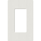 Lutron SC-1-LG Claro 1 Gang Wall Plate for Decorator/Rocker Switches, Lunar Gray Finish