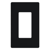 Lutron SC-1-MN Claro 1 Gang Wall Plate for Decorator/Rocker Switches, Midnight Finish