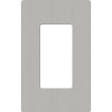 Lutron SC-1-PB Claro 1 Gang Wall Plate for Decorator/Rocker Switches, Pebble Finish