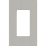 Lutron SC-1-PM Claro 1 Gang Wall Plate for Decorator/Rocker Switches, Satin Pumice Finish