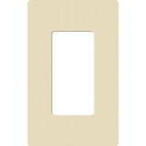 Lutron SC-1-SD Claro 1 Gang Wall Plate for Decorator/Rocker Switches, Sand Finish