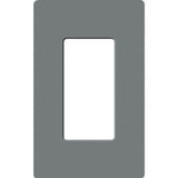 Lutron SC-1-SL Claro 1 Gang Wall Plate for Decorator/Rocker Switches, Slate Finish