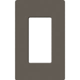 Lutron SC-1-TF Claro 1 Gang Wall Plate for Decorator/Rocker Switches, Truffle Finish