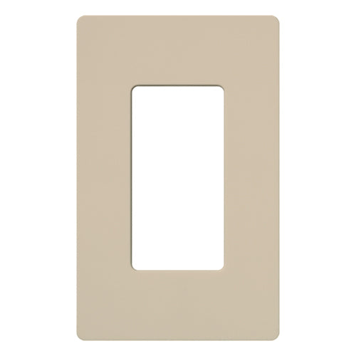 Lutron SC-1-TP Claro 1 Gang Wall Plate for Decorator/Rocker Switches, Taupe Finish