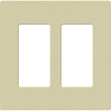 Lutron SC-2-SA Claro Screwless Designer Wall Plate W/Two Gang, Sage Finish