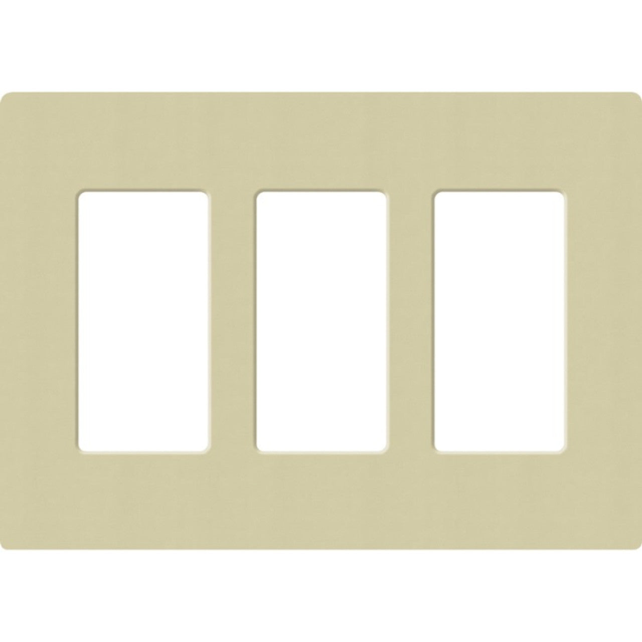 Lutron SC-3-SA Claro Screwless Designer Wall Plate W/Three Gang, Sage Finish