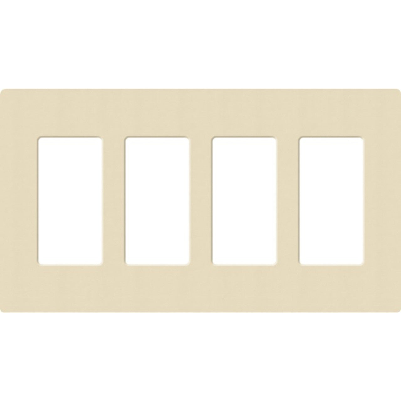 Lutron SC-4-SD Claro Screwless Designer Wall Plate W/Four Gang, Sand Finish