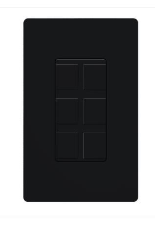 Lutron SC-6PF-MN Claro 6 port Frame - Midnight Finish