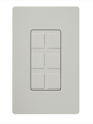 Lutron SC-6PF-PD Claro 6 port Frame - Palladium Finish