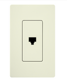 Lutron SC-PJ-BI Claro Phone Jack - Biscuit Finish