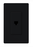 Lutron SC-PJ-MN Claro Phone Jack - Midnight Finish