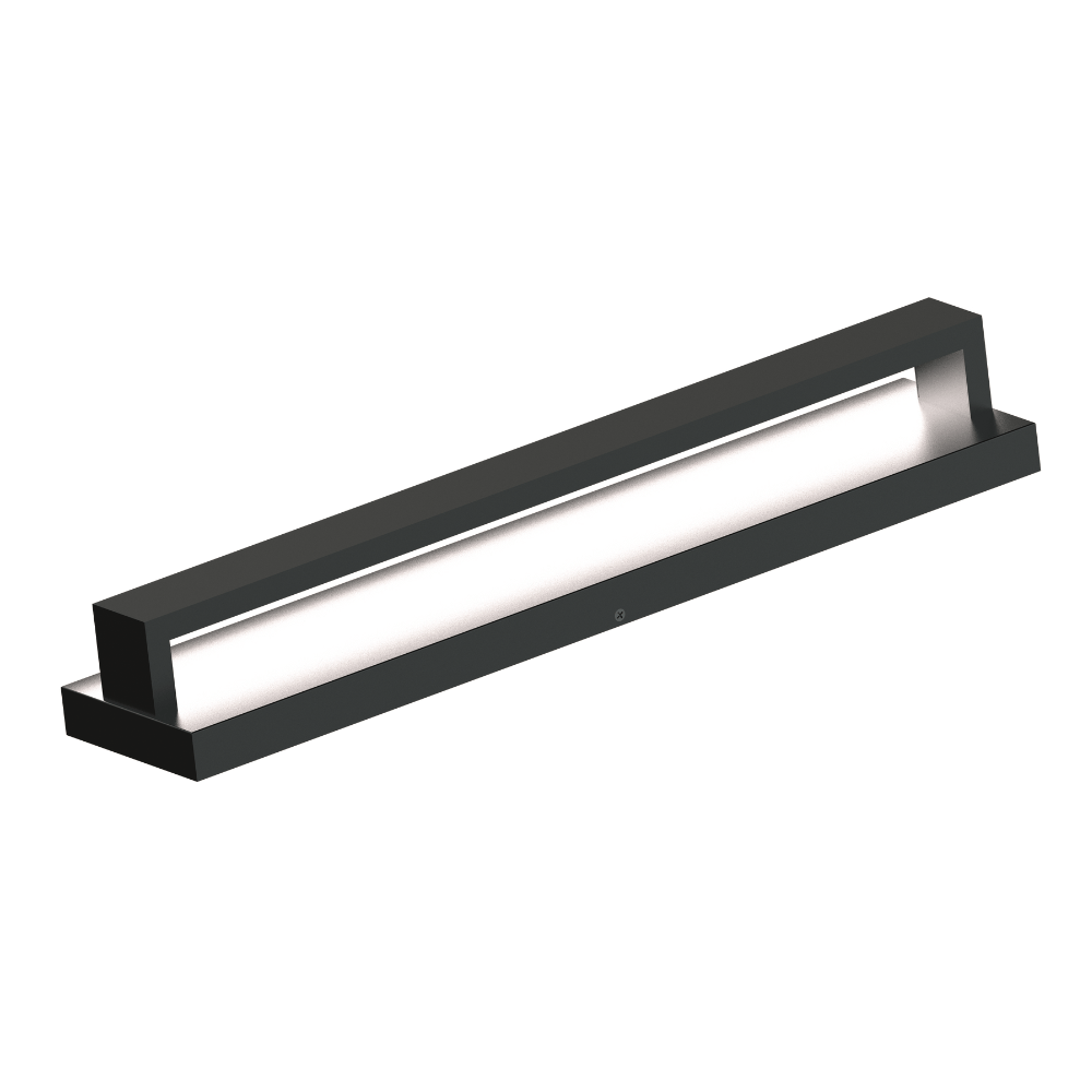 ABBA Lighting USA SCA02-24 28″ Heavy Duty Cast Aluminum LED Outdoor Wall Light - Finish: Black