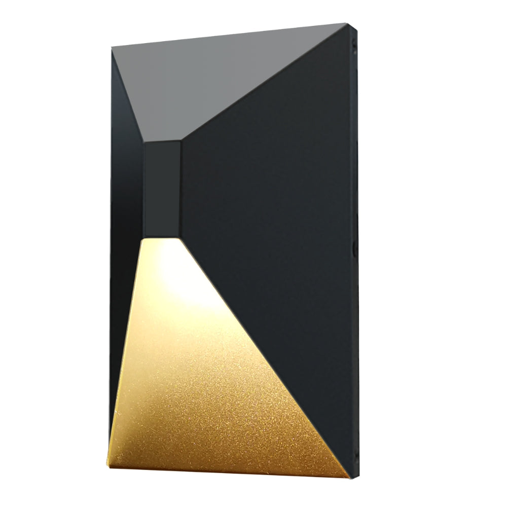 ABBA Lighting USA SCA03 Heavy Duty Cast Aluminum LED Outdoor Wall Light - Color Temperature: RGBCW - Finish: Black
