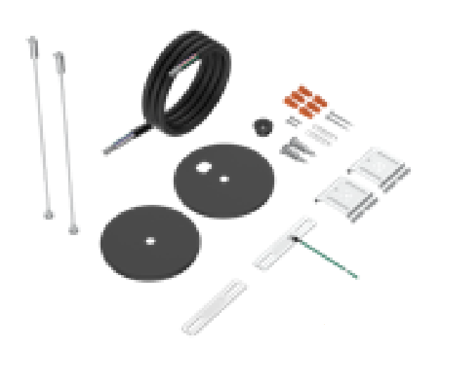 EnvisionLED SCK-5-6FT-BL Suspension Kit: 1 x 6' 5-Wire Black Cord, 2 x 6' Cable, 2 x Canopy