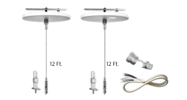 Westgate SCL-CSK-20FT 20ft 1/16in Suspension Canopy Complete Kit For Both Sides With Keyhole End Connectors