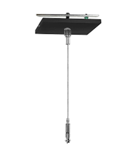 Westgate SCL-CSQMK-6FT-BK Adjustable 6 Foot 1/16 Inch Suspension Canopy Complete Square Kit With Mini Non-Power Canopy Keyhole End Connectors