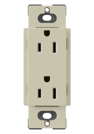 Lutron SCR-15-CY Claro 15A Receptackle - Clay Finish
