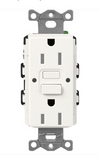 Lutron SCR-15-GFST-BW Claro 15A GFCI Receptacle - Tamper Resistant - Brilliant White Finish